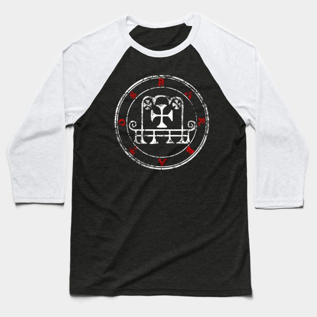 Barbatos Sigil Baseball T-Shirt by ArcaNexus